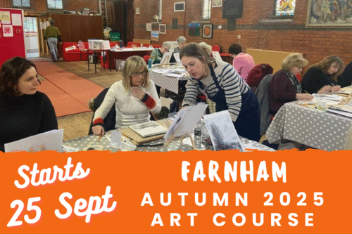 Join our art classes in Farnham this Autumn. Get creative in our 10-Week Course.