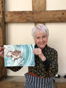 horsham-student-with-otter-painting