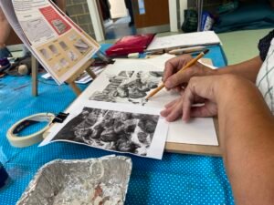 newbury-student-drawing