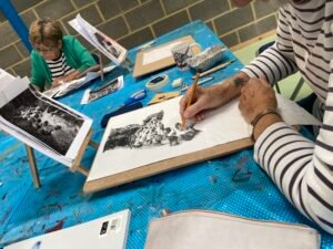 newbury-student-sketching