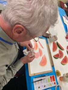 newbury-student-using-watercolour